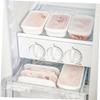 BESTOYARD Food Storage 10pcs Packing Crisper Convenient Fridge Organizer Dish Drying Rack Meal Prep Containers Reusable Compact Fridge Organizer Storage Containers Fruit Pp Food With Cover view 2