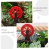 Aquarium Water Fountain Accessories 8pcs Plastic Red Wheel Set view 2