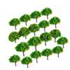 PRETYZOOM 20pcs Scale Model Trees Yellow Flowers for Train Scenery and Landscape Decoration Green Plants for Diorama and Building Models view 3