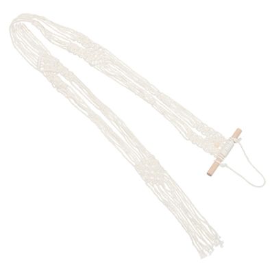 Zerodeko Woven Hat Hanger Wall Organizer Tassel Multi Hat Storage Display for All Types of Caps Minimalist Design for Bedroom Closet Decor