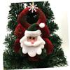Holibanna 4pcs Hanging Christmas Ornaments Deer Snowman Santa Bear Dolls Festive Tree and Window Decorations for Holiday Parties Carnival and Celebrations Random Style view 4