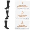 High Heels Vase White Flower Pots Black Home Accessories Outdoor Dry Flower Vase Flower Container White Pumps Girls Boots Dining Table Flower Arrangement Resin view 4