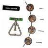 BESTOYARD 1pc Nut Opener Steel Home Tools Macadamia Chestnut Plier Manual Nut Peeling Machine Car Black Pecan Nut Walnut Fast Opener Walnut Clip Pecans Nutcracker Plastic, 10.4X7.5X2.4CM, Silver view 2