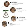 BESTOYARD 1pc Nut Opener Steel Home Tools Macadamia Chestnut Plier Manual Nut Peeling Machine Car Black Pecan Nut Walnut Fast Opener Walnut Clip Pecans Nutcracker Plastic, 10.4X7.5X2.4CM, Silver view 4