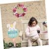 Holibanna Realistic Wreath Spring Festival Door Decor Beautifully Crafted Floral Pendant for Use for Weddings and Celebrations view 2