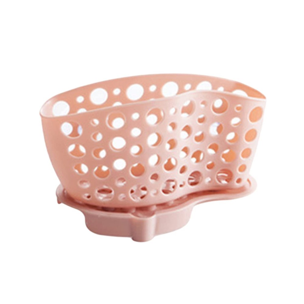 CIYODO Sponge Holder Suction Cup Rack Kitchen Storage Basket Plastic Drain Rack Multi-