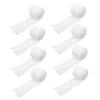 8 Pack Cotton Elastic Meat Netting Bags for Trussing Roasting White view 1