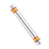 Adjustable Rolling Pin with Silicone Ring Non-stick Baking Tool for Dough Pizza Pastry Stainless Steel Present for Home Bakers view 1