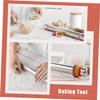 Adjustable Rolling Pin with Silicone Ring Non-stick Baking Tool for Dough Pizza Pastry Stainless Steel Present for Home Bakers view 2
