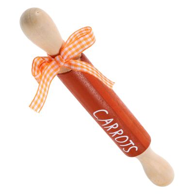 Easter Mini Rolling Pin Bow Rustic Farmhouse Decor for Tiered Tray Decoration Charming Wooden Ornament for Living Room Kitchen and Bedroom Seasonal