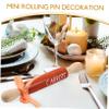 Easter Mini Rolling Pin Bow Rustic Farmhouse Decor for Tiered Tray Decoration Charming Wooden Ornament for Living Room Kitchen and Bedroom Seasonal view 3