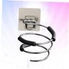 NOLITOY Stainless Steel Wall Mount Hair Dryer Holder No Drilling Organizer Bath Storage Rack Blow Dryer Hanger Easy Install Home Decor view 3