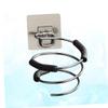 NOLITOY Stainless Steel Wall Mount Hair Dryer Holder No Drilling Organizer Bath Storage Rack Blow Dryer Hanger Easy Install Home Decor view 4