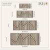 Large Wood Wall Decor Over the Bed, Gift for the Home, Wood Wall Art Above Bed Decor, Abstract Wooden Wall Art, Set of 3 Modern Wood Wall Panel view 4