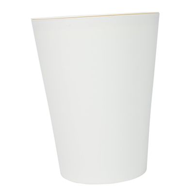 Amosfun Round Shape Household Trash Can Creative Waste Basket for Bathroom Kitchen and Living Room Material with Pressure Ring Design for Easy Use