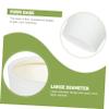 Amosfun Round Shape Household Trash Can Creative Waste Basket for Bathroom Kitchen and Living Room Material with Pressure Ring Design for Easy Use view 3
