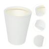 Amosfun Round Shape Household Trash Can Creative Waste Basket for Bathroom Kitchen and Living Room Material with Pressure Ring Design for Easy Use view 4