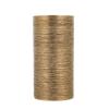 Amosfun Golden Brushed Ceramic Flower Vase Non-Slip Cylindrical Flower Pot Nordic Flower Vase for Home Office Table Flower Arrangement view 1