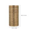 Amosfun Golden Brushed Ceramic Flower Vase Non-Slip Cylindrical Flower Pot Nordic Flower Vase for Home Office Table Flower Arrangement view 4