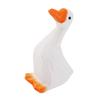 BESTOYARD 1pc White Goose Ornament Kid Room Decor Wooden Ducks Statues Tablescape Decor Duck Sculpture Wooden Crafts Home Decor Wooden Craft Ornament Basswood Decoration Desktop view 1