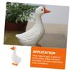 BESTOYARD 1pc White Goose Ornament Kid Room Decor Wooden Ducks Statues Tablescape Decor Duck Sculpture Wooden Crafts Home Decor Wooden Craft Ornament Basswood Decoration Desktop view 3