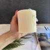 Ribbed Pillar Candle, Custom Color, Hand-Poured Soy Wax Candle, Aesthetic Scented Candle, Decorative Candle, Wedding Candle (Macintosh Apple, 4 * 2.5 inch) view 2