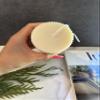 Ribbed Pillar Candle, Custom Color, Hand-Poured Soy Wax Candle, Aesthetic Scented Candle, Decorative Candle, Wedding Candle (Macintosh Apple, 4 * 2.5 inch) view 3