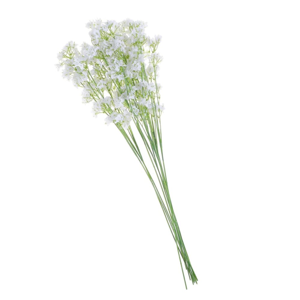 Holibanna High End Silk Artificial Babysbreath Flowers Fake Silk Bouquets for Wedding Photo Props