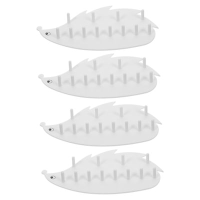 PRETYZOOM 4pcs Adorable Jewelry Organizer Wall Holder for Necklaces Earrings and No-drill Installation Hips Material Cute Decorative Storage for Home Decor