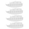 PRETYZOOM 4pcs Adorable Jewelry Organizer Wall Holder for Necklaces Earrings and No-drill Installation Hips Material Cute Decorative Storage for Home Decor view 1