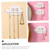 PRETYZOOM 4pcs Adorable Jewelry Organizer Wall Holder for Necklaces Earrings and No-drill Installation Hips Material Cute Decorative Storage for Home Decor view 3