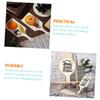 FUNOMOCYA 6pcs Diy Wooden Chopping Board with Handle Blank Decorative Cutting Board for Crafts Ergonomic Design for Charcuterie and Home Decor view 2