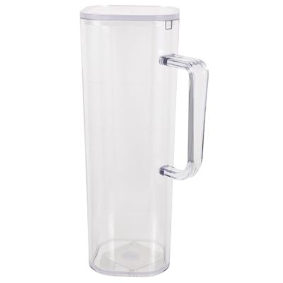 Acrylic Beverage Pitcher Large Water Pitcher with Spout for Fridge 1200ml Capacity