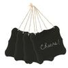 Amosfun Black Wooden Chalkboard Message Board Erasable Hanging Signs for Rustic Home Decor Weddings Parties and Boys and Girls Crafts view 1