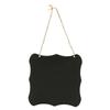 Amosfun Black Wooden Chalkboard Message Board Erasable Hanging Signs for Rustic Home Decor Weddings Parties and Boys and Girls Crafts view 2