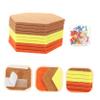 Zerodeko 10pcs Hexagon Felt Board Decorative Pin Boards for Walls Thick Tiles for Home Office Easy to Install Message and Memo Display view 2