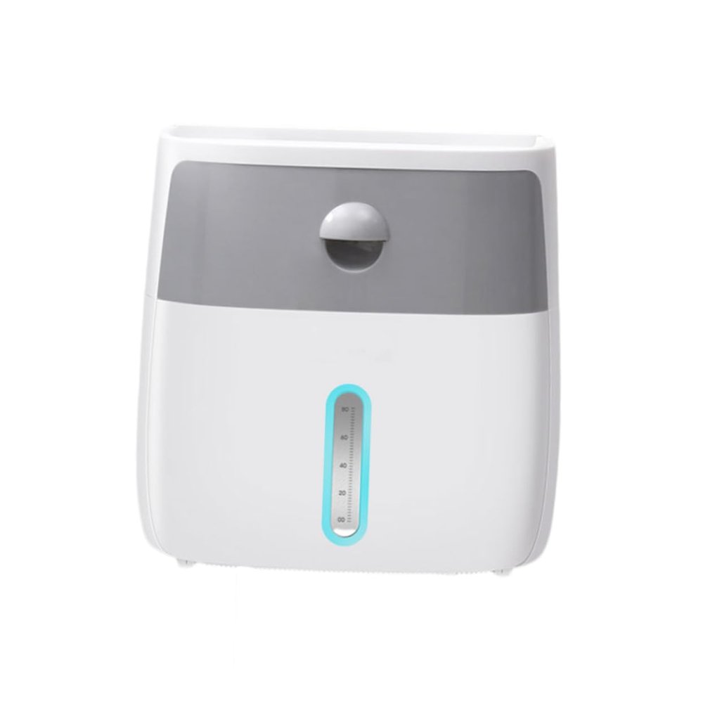 Holibanna Bathroom Tissue Dispenser Simple Double Layer Roll Paper Storage Box Tissue Holder Easy Install Adhesive for Smooth Surfaces