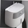 Holibanna Bathroom Tissue Dispenser Simple Double Layer Roll Paper Storage Box Tissue Holder Easy Install Adhesive for Smooth Surfaces view 4