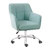 TYXFHSMY Modern Office Chair, Ergonomic Mid-Back Task Chair, Blue, Adjustable Swivel Height, Home Desk Chair view 1