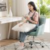 TYXFHSMY Modern Office Chair, Ergonomic Mid-Back Task Chair, Blue, Adjustable Swivel Height, Home Desk Chair view 2