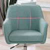 TYXFHSMY Modern Office Chair, Ergonomic Mid-Back Task Chair, Blue, Adjustable Swivel Height, Home Desk Chair view 4