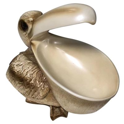 Zerodeko Toucan Shaped Adornment Resin Toucan Statue Key Holder for Desk Sundries Organizer Office Decorative