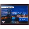 ArtToFrames 27.6x19.7 INCH/70x50 CM Red Frame for 1000 piece Puzzles.This 1.00 Inch Custom Wood Puzzle Frame is Brown - Comes with Economy Acrylic (Puzzle0066-60823-YCHY-27.6x19.7) view 1