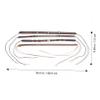 PACKOVE 4pcs Decorative Hat Strap Band for Women Beach Cap Accessory Diy Straw Hat Band with Unique Design Durable Material for Summer Outings view 2