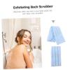 Beatifufu Portable Double-Sided Exfoliating Back Scrubber Towel for Shower Lightweight Rubbing Towel for Deep Cleaning Back Neck and Shoulders Safe for Home and Travel view 3