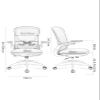 Home Desk Chair Computer Ergonomic Mesh Computer Chair with Skin-Friendly Mesh and 90 Flip-up Arms for Women Adults Office Study view 2