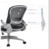 Home Desk Chair Computer Ergonomic Mesh Computer Chair with Skin-Friendly Mesh and 90 Flip-up Arms for Women Adults Office Study view 4