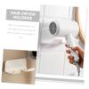 Anneome 2pcs Wall Mounted Hair Dryer Holder Rack Storage for Bathroom Bedroom Premium Easy to Install Stylish Design for Hair Tools Organization view 2