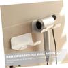 Anneome 2pcs Wall Mounted Hair Dryer Holder Rack Storage for Bathroom Bedroom Premium Easy to Install Stylish Design for Hair Tools Organization view 3