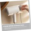 Anneome 2pcs Wall Mounted Hair Dryer Holder Rack Storage for Bathroom Bedroom Premium Easy to Install Stylish Design for Hair Tools Organization view 4